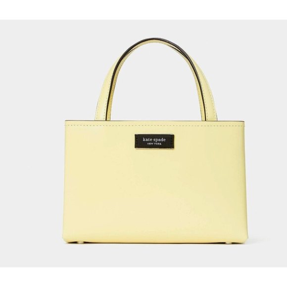 COPY - New Kate Spade Sam Icon Spazzolato Leather Mini Tote Suns Out - Picture 2 of 4